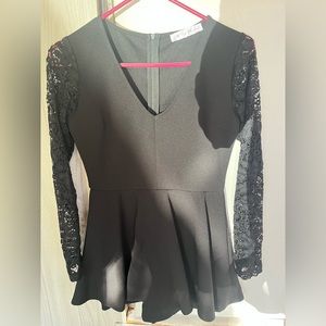 black romper.
